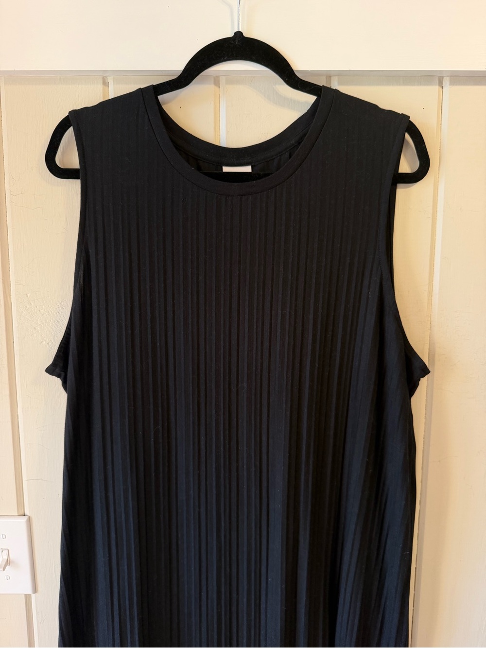 a new day Black Sleeveless Pleated Maxi Dress, Size XXL - Picture 2 of 7